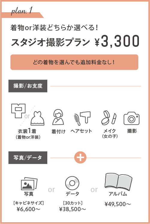 スタジオ撮影プラン