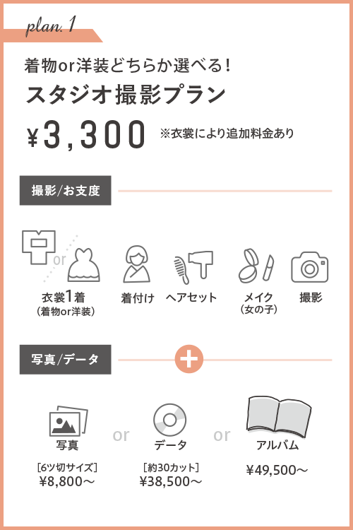 スタジオ撮影プラン